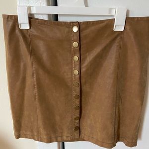 Free People Faux Suede mini skirt